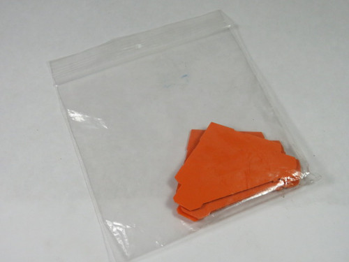 Wago 280-323 Terminal Block End Plate Lot of 5 ORANGE USED