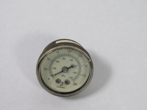 Marsh 34693-3 Vacuum Pressure Gauge 0-200PSI 2" Diameter 1/4" NPT USED
