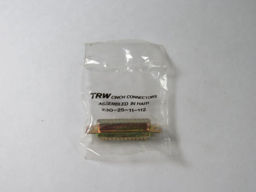 TRW 230-25-11-112 Cinch Connector 25 Pos DB-25S Solder Cup ! NWB !
