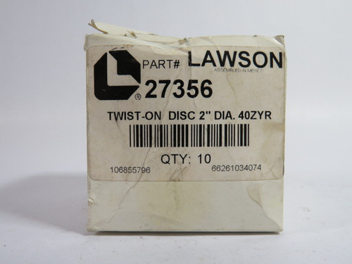 Lawson 27356 Twist-On Disc 2" (Lot of 9) ! NEW !