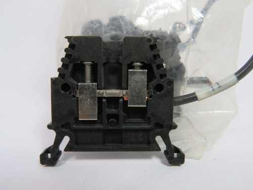 Allen-Bradley 1492-W3-BL Single Circuit Terminal Block Lot of 12 BLACK USED