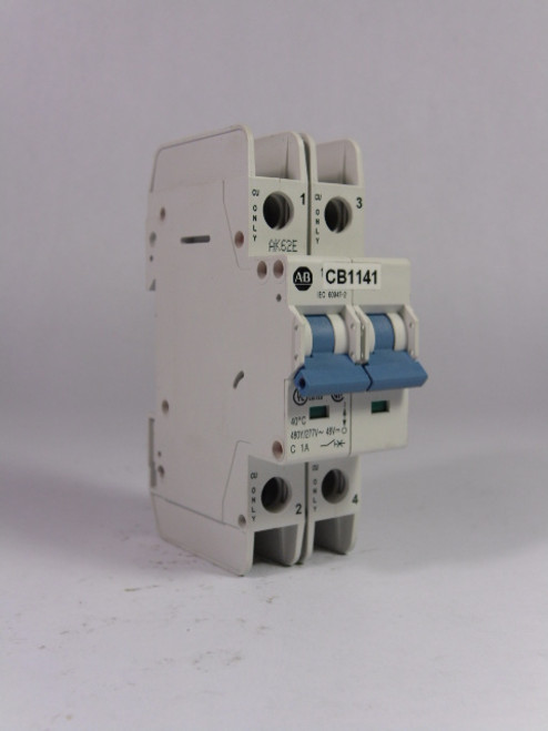 Allen-Bradley 1489-A2C010 Circuit Breaker 2 Pole 1 Amp USED