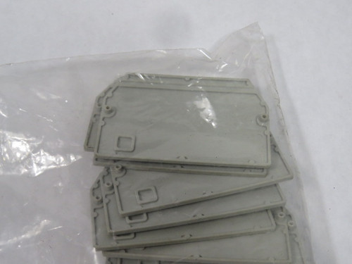 Allen-Bradley 1492-TC4 Terminal Block End Plate Lot of 16 GREY USED