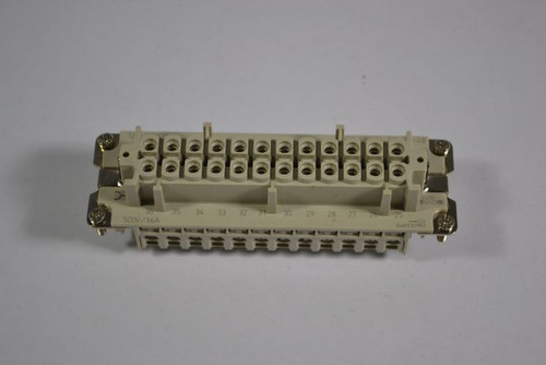 Weidmuller 1221200000 Screw Connection Size 8 16A 500V 24-Pole USED