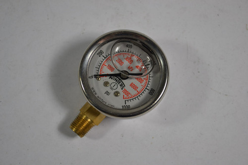 Winters 0-1000 Pressure Gauge 0-1000psi 0-7000kPa ! NOP !