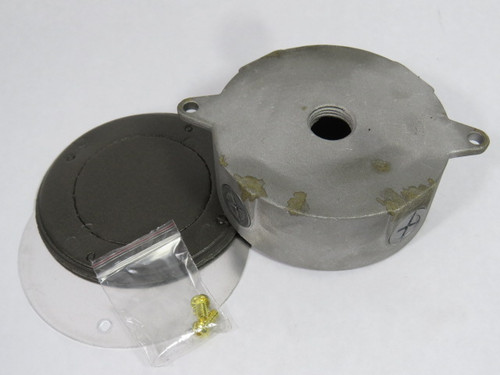 RAB 1/2DVXJ/C Weatherproof Outlet Box W/ Cover 1/2" Thread Holes USED