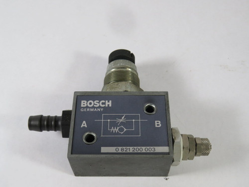 Bosch 0-821-200-003 Inline Flow Control Valve 1/2" NPT USED