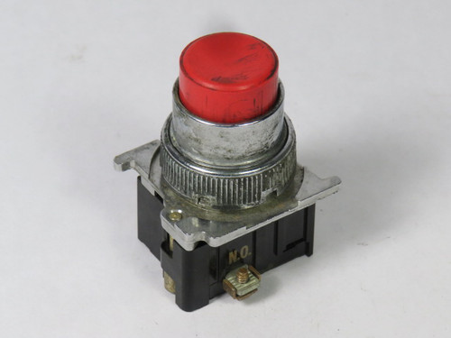 Cutler-Hammer 10250T112-53 Push Button 1NO Extended Red Head USED