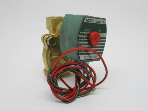 ASCO 8210G3 Red Hat II Solenoid Valve 2-Way 3/4" NPT 5-125 psi 11.6W 24VDC USED