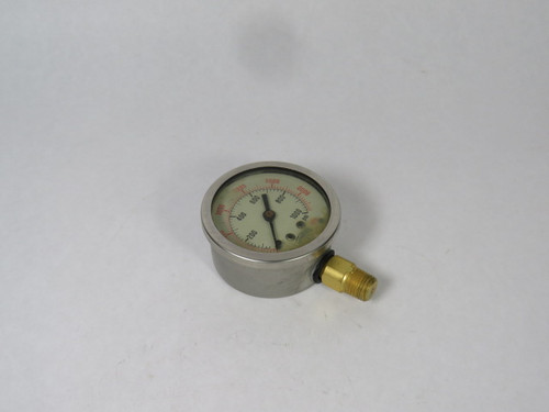 Winters Thermogauge Pressure Gauge 0-1000 PSI 0-6000 KPa 2.5X1/4 IN NPT USED