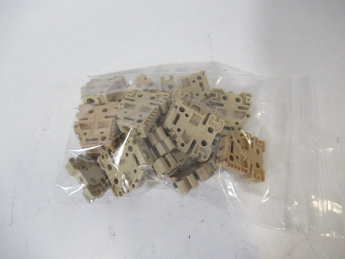 Weidmuller EWK-1 Terminal Block End Plate Lot of 20 BEIGE USED