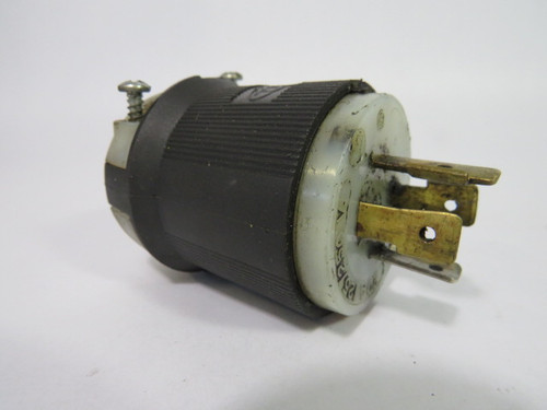 Hubbell HBL2411 Twist Lock Plug 20A 125/250V 4W 3P USED