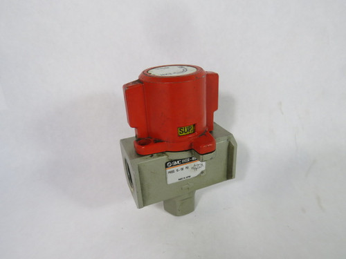 SMC VHS50-N06-RZ 3 Port Lockout Hand Valve 3/4"NPT 150PSI USED