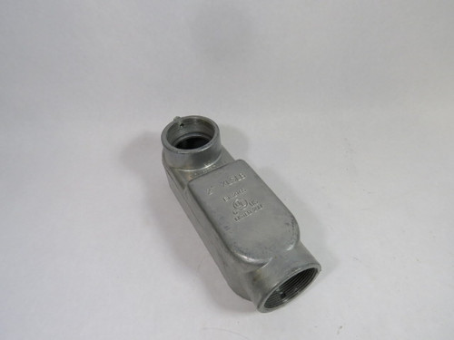RAB XLSLB-200-CG 2" Hub Aluminum Conduit Body *No Cover* USED