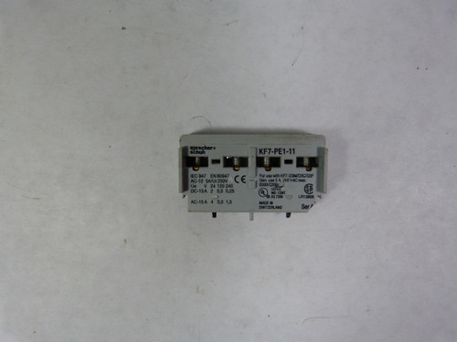 Sprecher + Schuh KF7-PE1-11 Auxiliary Contact for Fuse Holder USED