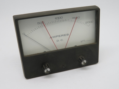 Crompton Compack I Panel Meter 0-2000 DC Amperes 603KU USED