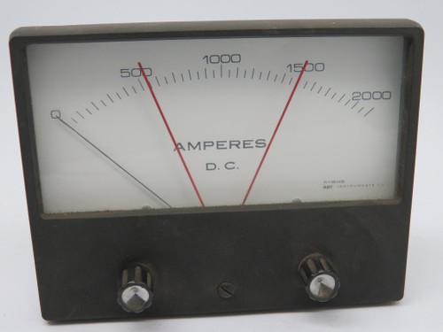 Crompton Compack I Panel Meter 0-2000 DC Amperes USED