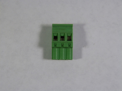 Phoenix Contact MVSTBW-2.5/3-5.08 Terminal Header 10A 250V 3-Pos Green USED
