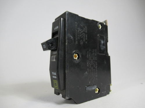 Square D QOB120 Bolt-On HACR Circuit Breaker 20A 120/240VAC 1P NO SCREW USED
