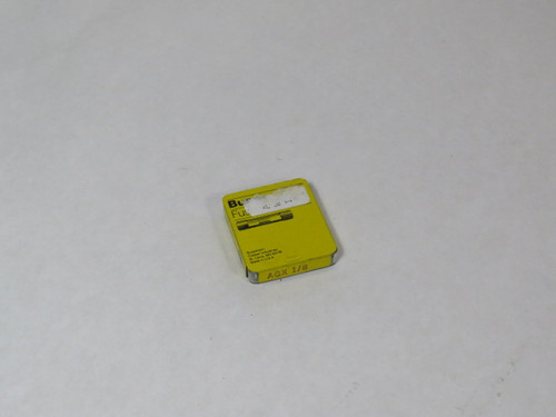 Bussmann AGX-1-8 Fuse 1/8A 250VAC 5-Pack *Cracked Case* ! NEW !