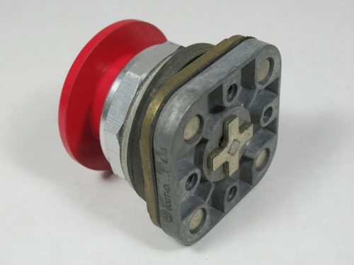 Allen-Bradley 800T-D6 Series T Push Button Red Mushroom Head No Contacts USED