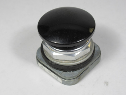 Allen-Bradley 800T-D2 Series T Push Button Black Mushroom Head No Contacts USED