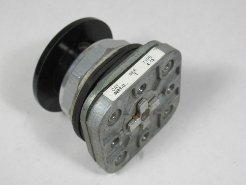 Allen-Bradley 800T-D2 Series T Push Button Black Mushroom Head No Contacts USED