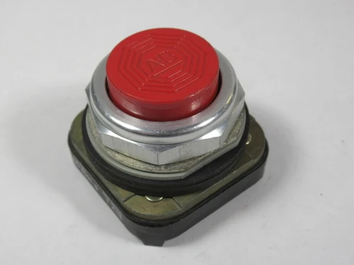 Allen-Bradley 800T-B6 Series T Push Button Red Extended Head No Contacts USED