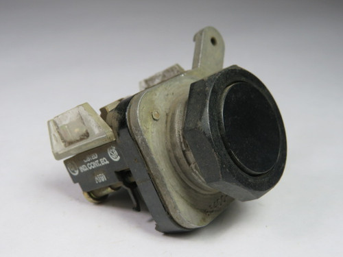 Allen-Bradley 800T-A2PA Push Button Black Flush Head 1NO 1NC USED