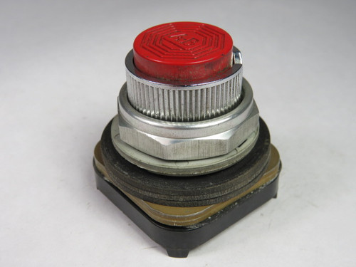 Allen-Bradley 800T-KA6 Selector Push Button Red No Contacts USED