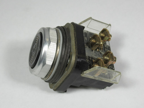Allen-Bradley 800T-A2A Series T Push Button 1NO 1NC Black Flush Head USED