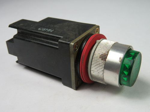 Allen-Bradley 800MR-P16G IEC Pilot Light 120VAC 50/60Hz Green Lens USED