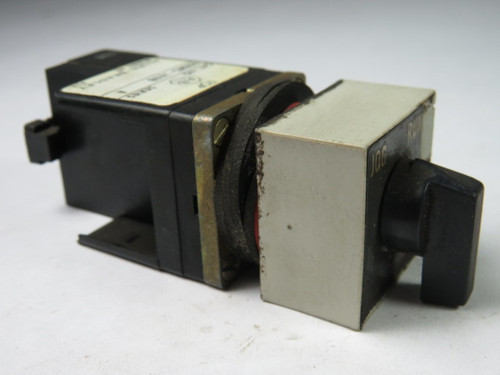 Allen-Bradley 800MS-JX9BLA Square Operator 3-Pos Selector Switch 1NO 1NC USED