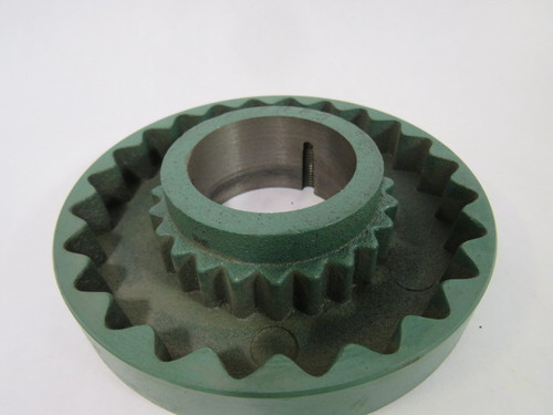 TB Woods 8B-SH Sleeve Coupling Flange 5-1/2"OD 2-1/4" Bore 1- 3/8"H USED