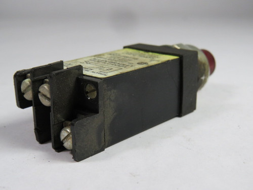 Allen-Bradley 800T-PST16R Series T Push-to-Test Pilot Light 120VAC Red USED