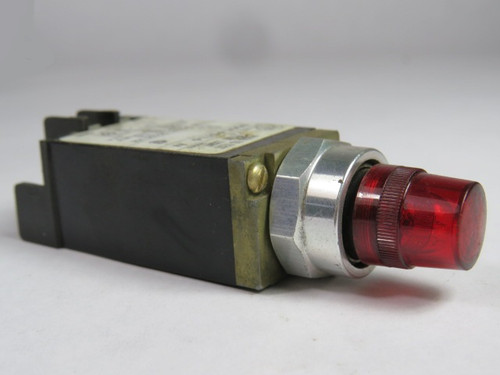 Allen-Bradley 800T-PST16R Series N Push-to-Test Pilot Light 120VAC Red USED