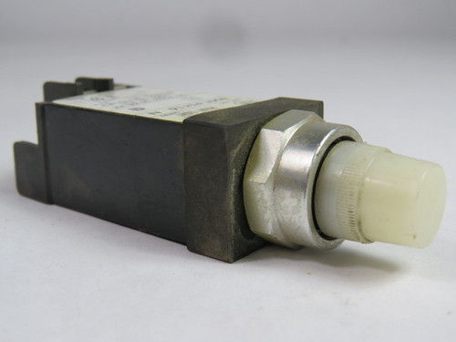 Allen-Bradley 800T-PST16W Series N Push-to-Test Pilot Light 120VAC White USED