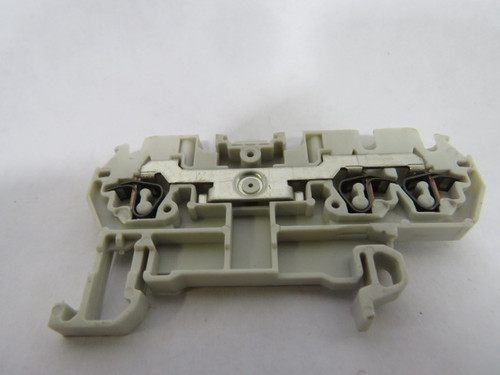 Entrelec D2.5/5.N.3L Grey Spring 3 Contact Terminal Block 800V 24A USED