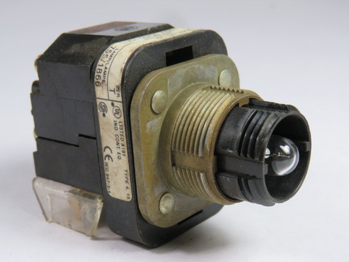 Allen-Bradley 800T-PT16 Series T Push-to-Test Pilot Light 120VAC No Lens USED