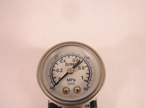 SMC AR30-03 Modular Air Regulator w/ Gauge 3/8"NPT .05-.85MPa USED