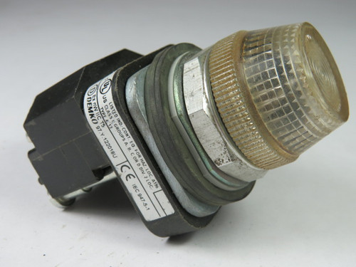 Allen-Bradley 800T-P26C Pilot Light 240VAC 50/60Hz Clear Lens USED
