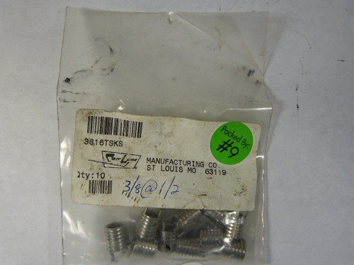 Carrlane 381-6TSKS Thinwall Threaded Key Insert Bag of 10  NWB