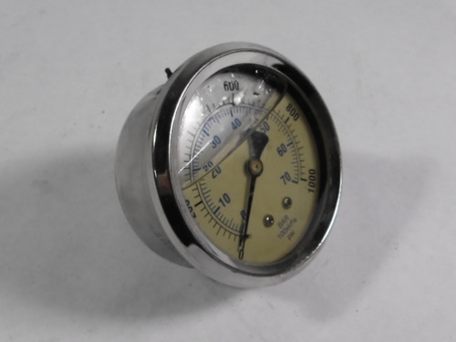 Generic 20100915 Liquid Filled Pressure Gauge 0-70bar 0-1000psi USED