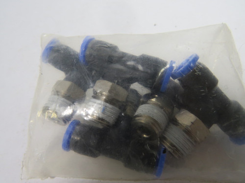 SPC 1/4-N02U-EPNI Male Branch Tee 1/4"OD 1/4"NPT 5-PK ! NOP !