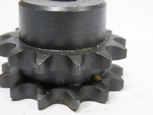 Generic 40-13 Double Roller Sprocket 1/2" Bore 13 Teeth 40CH 0.5" P USED