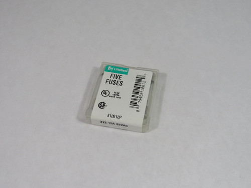 Littelfuse 0312012.VXP Fast Acting Fuse 12A 32V 5-Pack NEW