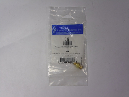 Superior Products Inc C-10 Brass Hose Coupler 3/8"-24RH-Ext ! NWB !