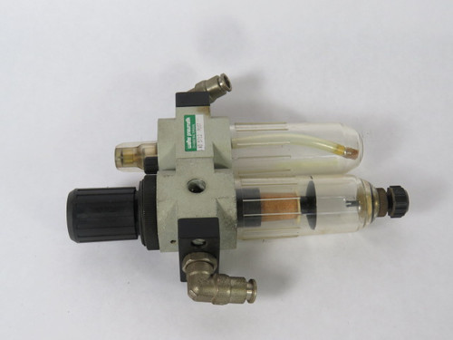 Walter Pneumatik Pneumatic Filter Regulator W/ Lubricator W/O Gauge USED