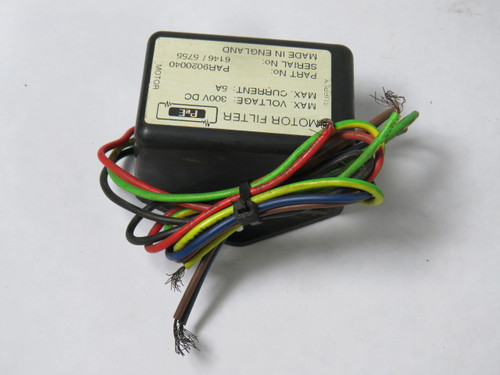 P&E PAR9020040 Motor Filter 5A 300VDC USED
