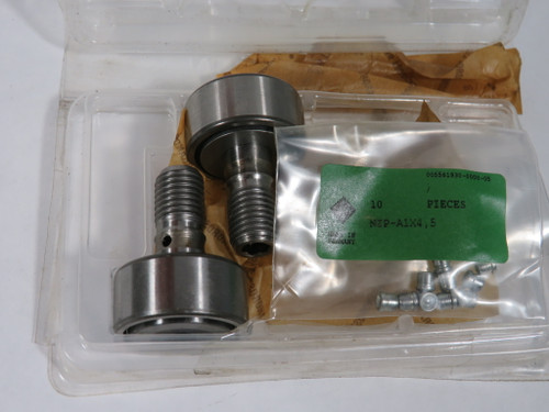 INA KRV30-PP-A Cam Follower Bearing 30mm D 14mm W 12mm Stud W Lot of 2 NEW